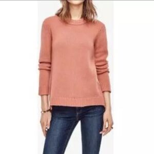 Antique Rouge Ann Taylor 100% Cashmere Curved Hem Tunic Sweater